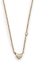 Thumbnail for your product : Sydney Evan Diamond & 14K Rose Gold Mini Heart Necklace
