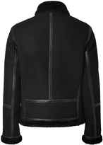 Thumbnail for your product : Neil Barrett Wool Bonded Shearling Jacket in Black