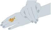 Thumbnail for your product : Alexander McQueen Skull Punk Fish Small Ring