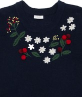 Thumbnail for your product : Il Gufo Embroidered Wool Knit Dress