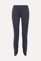 Thumbnail for your product : Eberjey Romy Camp Ruched Pima Cotton-jersey Pajama Pants - Navy