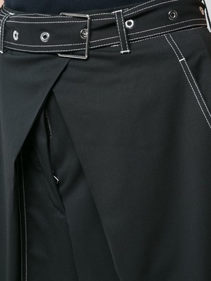 Proenza Schouler Belted Straight Pant with Cuff