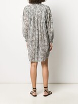 Thumbnail for your product : Isabel Marant Abstract-Print Gathered Shift Dress
