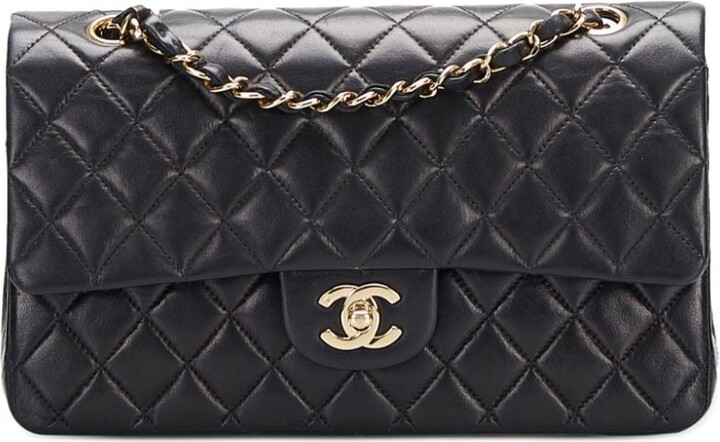 Chanel Pre Owned 2002-2003 medium Double Flap shoulder bag - ShopStyle