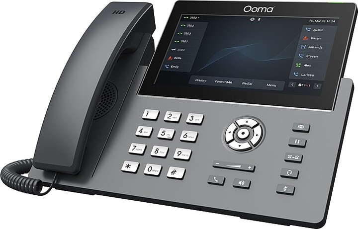 Ooma 12-Line VOIP Phone with Digital Answering, Black (2670W)