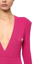 Thumbnail for your product : Balmain Fitted Viscose Blend Knit Mini Dress