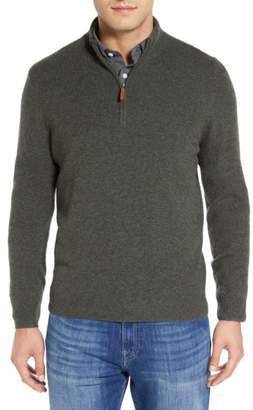 Nordstrom Men's Regular Fit Cashmere Quarter Zip Pullover