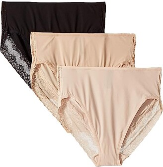Natori Bliss Perfection French Cut 3-Pack (Black/Cafe/Light Mocha) Women's  Underwear - ShopStyle Panties