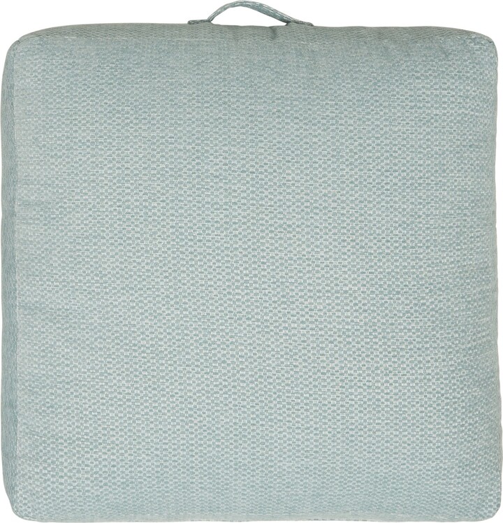 Dunelm Chenille Duck Egg Slub Floor Cushion Blue ShopStyle