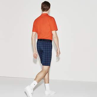 Lacoste Men's Stretch Checked Golf Shorts