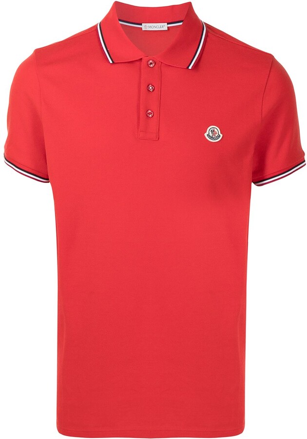 Moncler Red Men's Polos | Shop The Largest Collection | ShopStyle