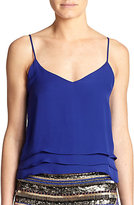 Thumbnail for your product : Parker Brynlee Layered Silk Tank