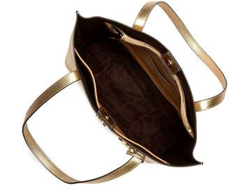 Michael Kors Ana Golden Leather Shoulder Bag