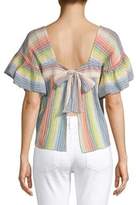 Thumbnail for your product : Saylor Francine Rainbow Stripe Top