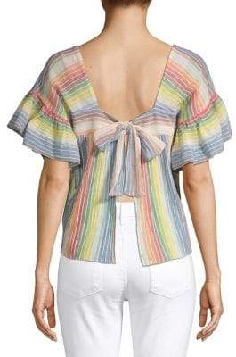 Saylor Francine Rainbow Stripe Top