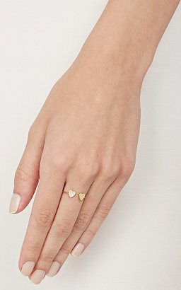 Jennifer Meyer Women's Two-Heart Ring-GOLD