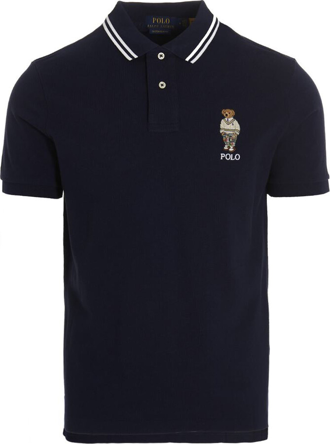 Polo Ralph Lauren Teddy embroidery polo shirt ShopStyle