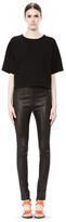 Thumbnail for your product : Alexander Wang Stretch Leather Leggings With Stitch Detail