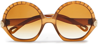 Chloé Round-frame Acetate Sunglasses