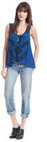 Thumbnail for your product : Plenty by Tracy Reese Feather Print Swing Tank Top