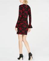 Thumbnail for your product : Michael Kors Printed Flounce-Sleeve Shift Dress, In Regular & Petite Sizes
