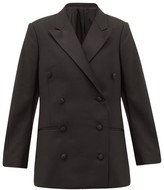 Thumbnail for your product : Totême Loreo Double-breasted Tuxedo Jacket - Black