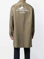 Thumbnail for your product : Lanvin oversized rear print trench coat