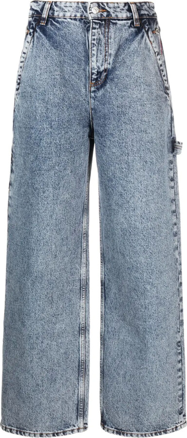High-Rise Straight-Leg Jeans