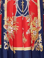 Thumbnail for your product : Gucci Silk skirt with flowers and tassels print