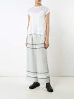 Thumbnail for your product : Sacai semi sheer pleated back t-shirt