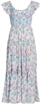 Thumbnail for your product : LoveShackFancy Chessie Floral Maxi Dress