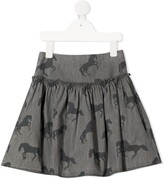 Thumbnail for your product : Stella McCartney Kids Horse-Print Mini Skirt