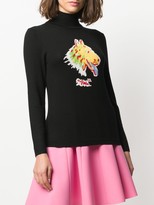 Thumbnail for your product : Shrimps Printed Intarsia Knit Jumper