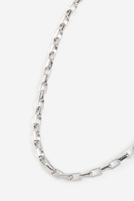 Topshop Womens **Chunky Oval Link Chain Necklace - Silver