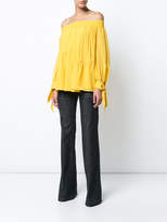 Thumbnail for your product : Derek Lam Shirred Off The Shoulder Blouse