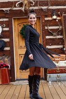 Thumbnail for your product : Shabby Apple Black Wreath Wrap Dress