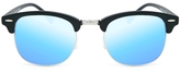 Thumbnail for your product : ASOS Matte Classic Retro Sunglasses With Blue Flash Lens
