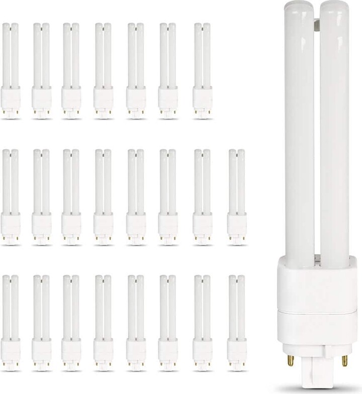26-Watt Equivalent PL Quad Tube CFLNI 4-Pin Plugin G24Q-3 Base CFL Replacement LED Light Bulb Cool White 4100K (24-Pack)