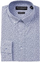 Thumbnail for your product : Nick Graham Long Sleeve Modern Fit Small Paisley Dress Shirt