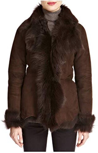 shearling waterfall jacket