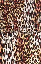 Thumbnail for your product : Anne Klein Leopard Print Strapless Maxi Dress (Regular & Petite)