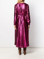 Thumbnail for your product : Indress Metallic Tie Waist Midi Dress