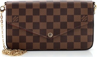 LOUIS VUITTON LOUIS VUITTON Pochette Felice Shoulder Bag N63032 Damier  canvas Brown Red Used N63032｜Product Code：2104102144063｜BRAND OFF Online  Store