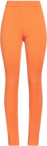 パンツ MSGM Women Straight Pants 3441MDP13237200 10 ORANGE MSGM high-waist straight-leg Trousers | Orange | FARFETCH