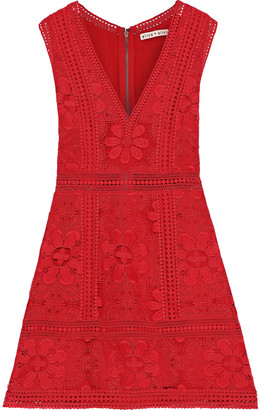 alice and olivia zula lace dress