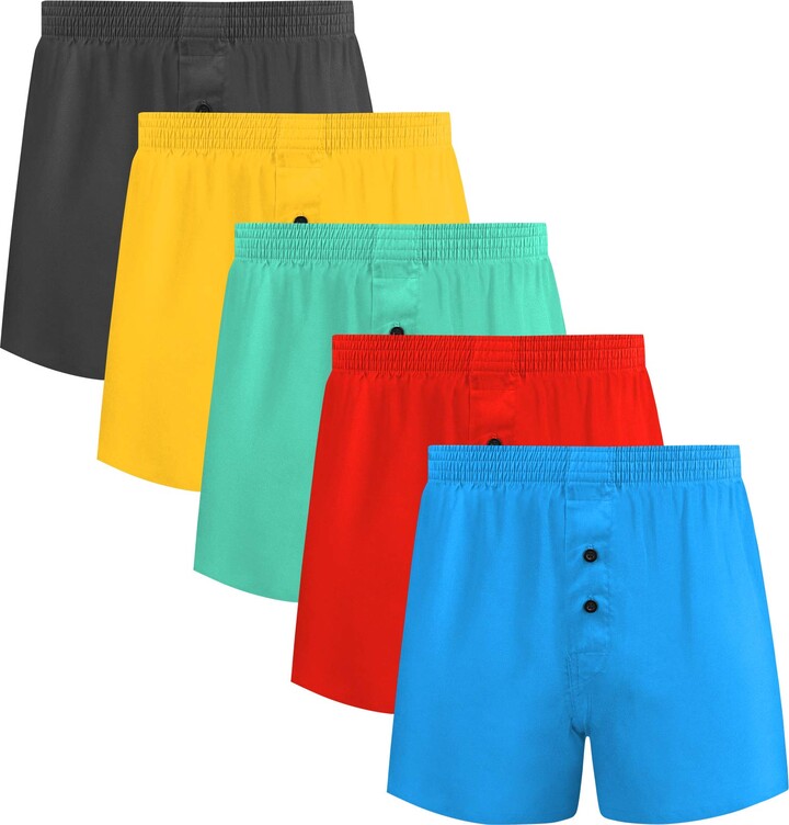 5Mayi Mens Boxers Shorts Multipack Woven Mens Underwear Pack Cotton