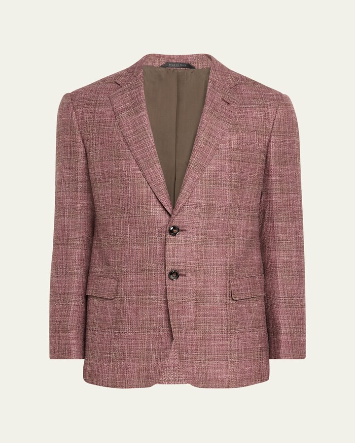 Men's Melange Wool-Blend Sport Coat