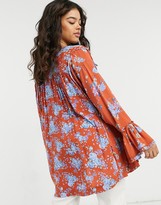 Thumbnail for your product : Free People Lorretta floral printed tunic in multi