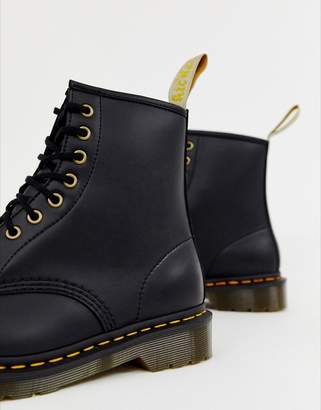 Dr. Martens faux leather 1460 8-eye boots in black