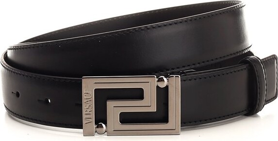 Versace Palazzo Buckle Leather Belt - ShopStyle